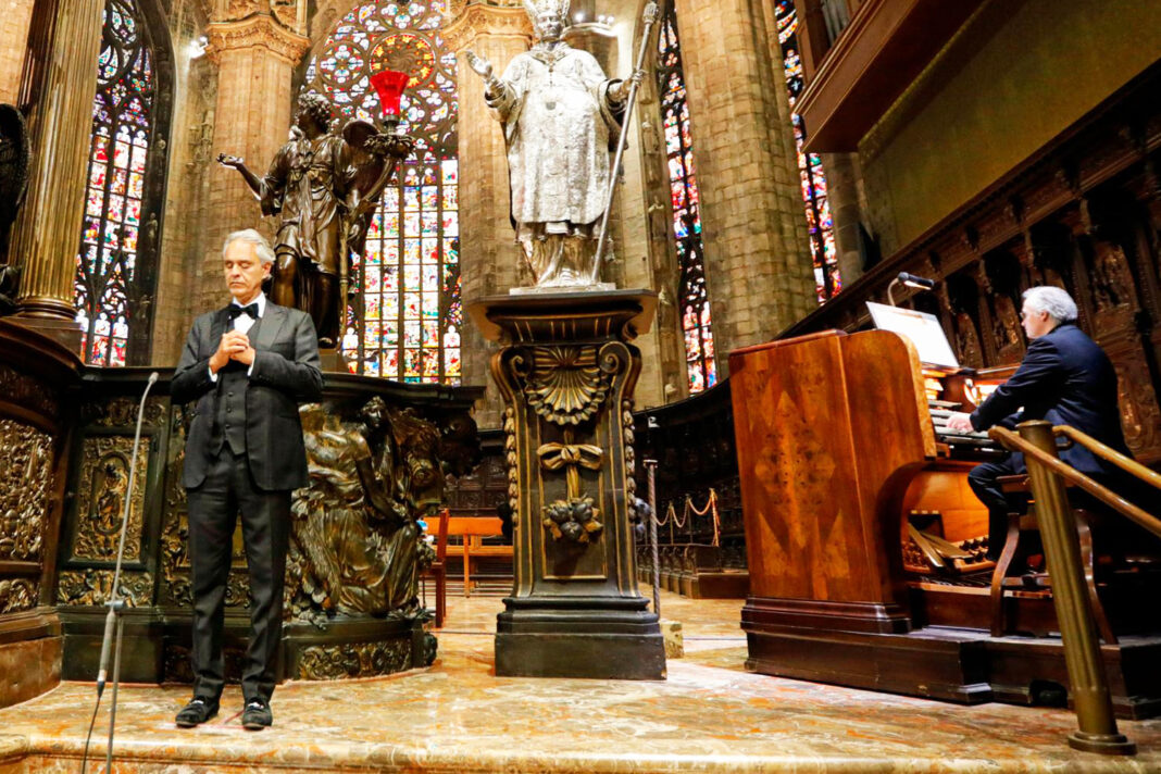 FROM THE DUOMO IN MILAN ANDREA BOCELLI PRESENTS ‘MUSIC FOR HOPE’ STREAMED WORLDWIDE EXCLUSIVELY ON YOUTUBE