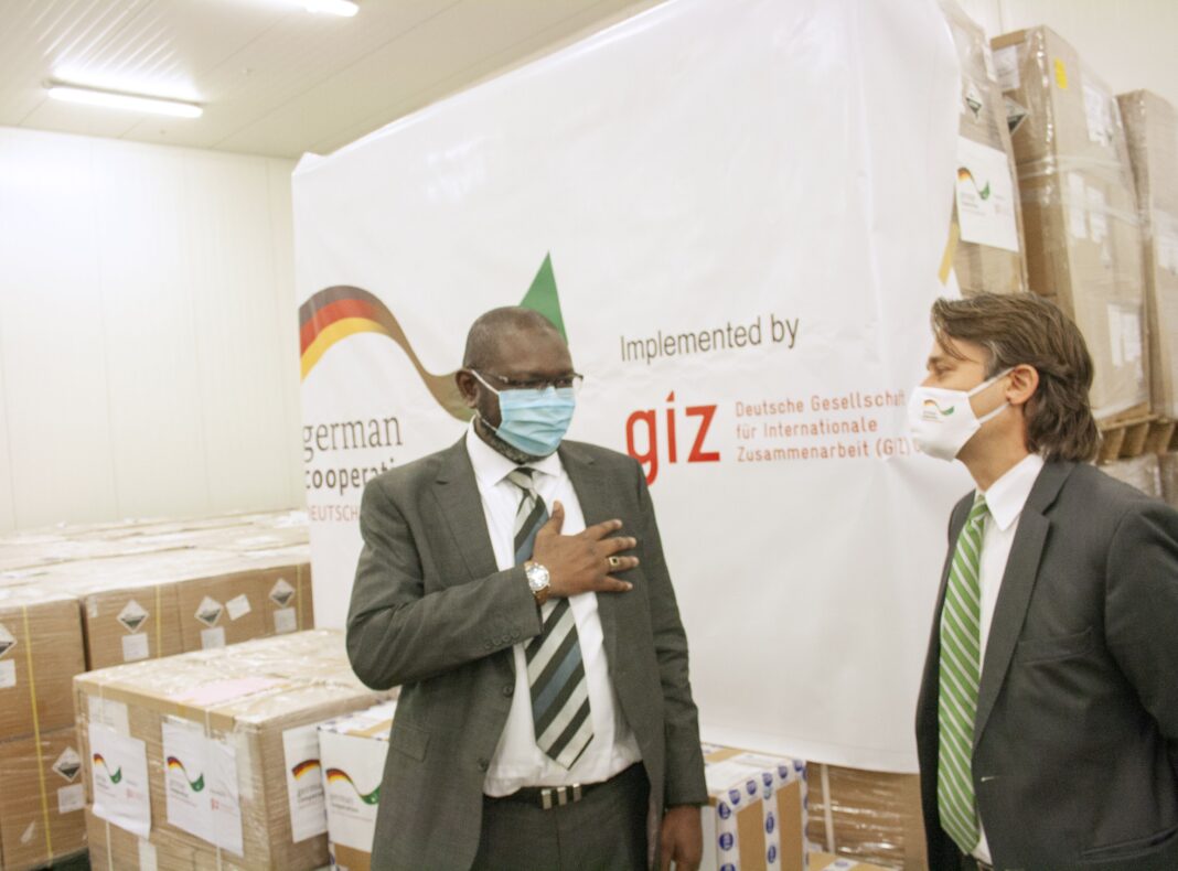The Government of Germany donated COVID-19 protection equipment’s CDC, Africa