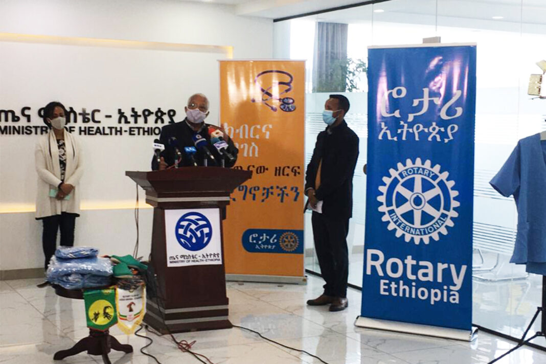 Rotary Ethiopia donates PPE’s, medical supplies