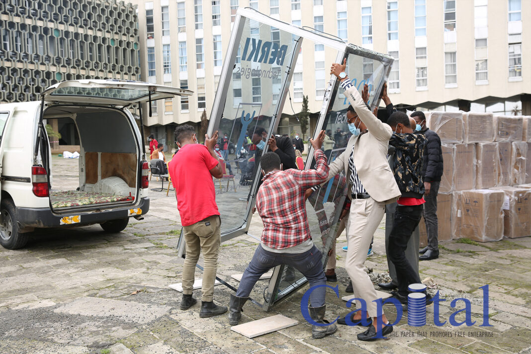 Walk through disinfectant