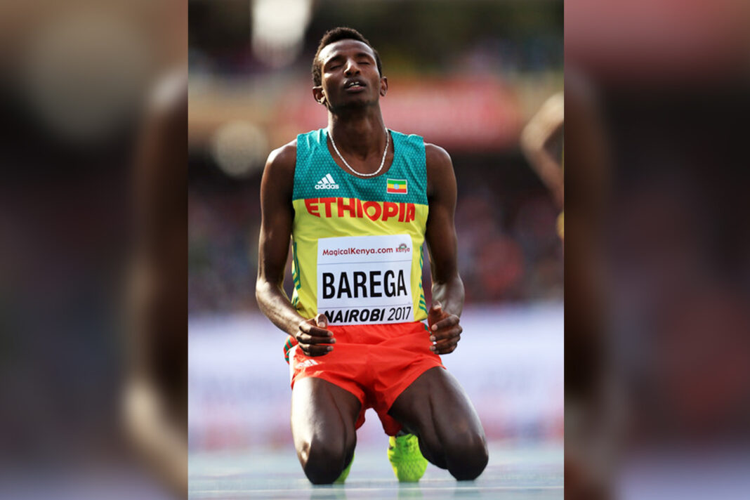 Ethiopian Selemon Barega finished second in Ostrava
