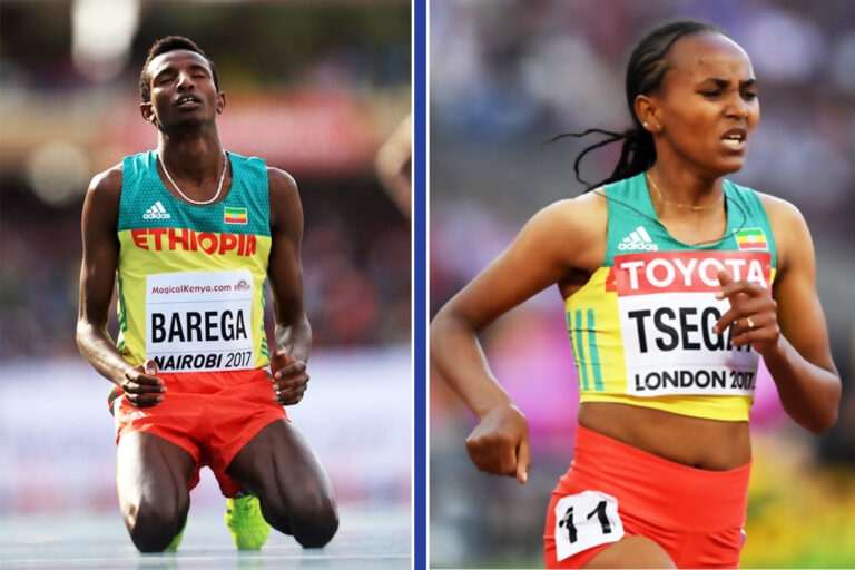 Solomon Barega and Gudaf Tsegay on top notch
