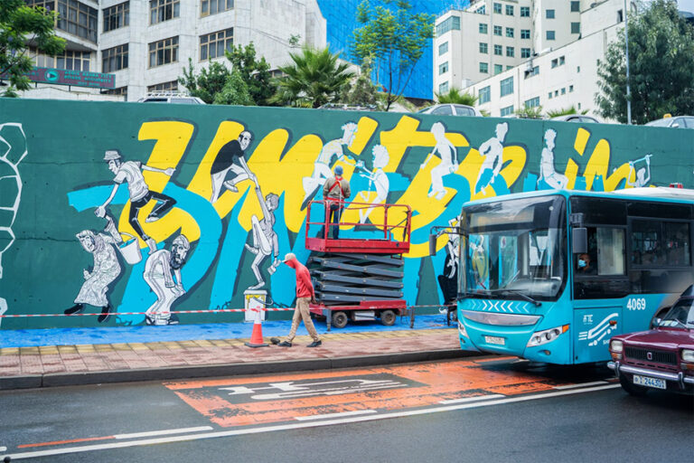 Grand street murals by African and European artists inaugurated