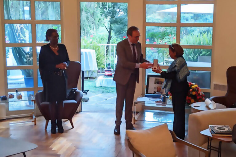 Professor Mitiku bestowed with “Officier de l’Ordre de la Couronne”