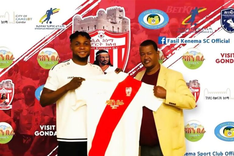 Nigerian Okiki signs to champions Fasil Ketema