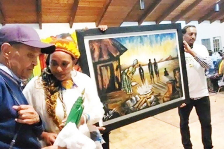 Patriotic Ethiopian art piece sells for $32K in L.A