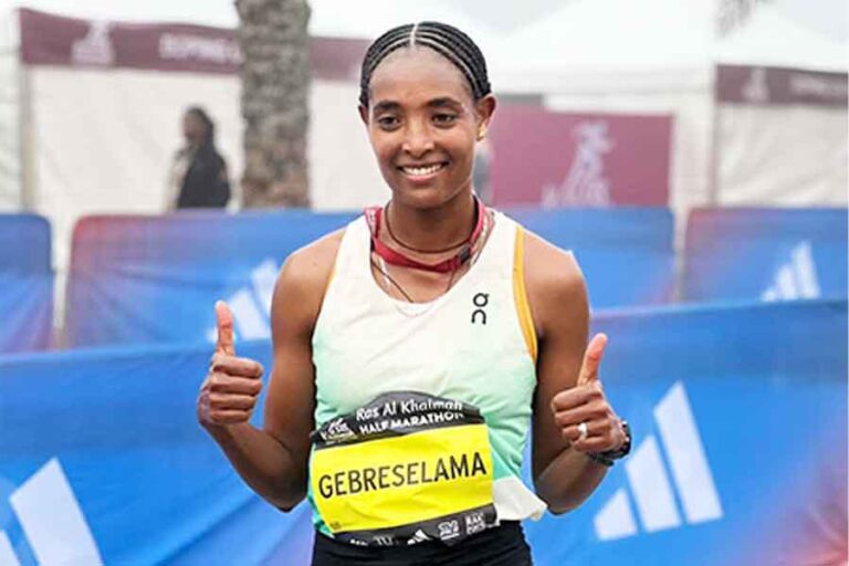 Tsigie Gebreselama clinches victory at Ras Al Khaimah Half Marathon