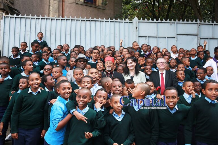 Romania donates ICT center materials to Lideta Catholic Cathedral School