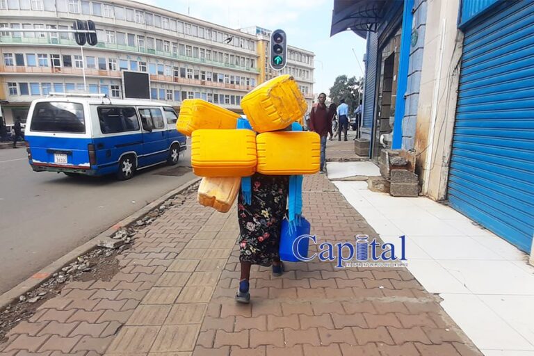 Fetching water in Addis