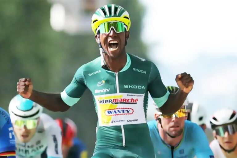 Biniam Girmay wins again as Roglic crashes and loses time