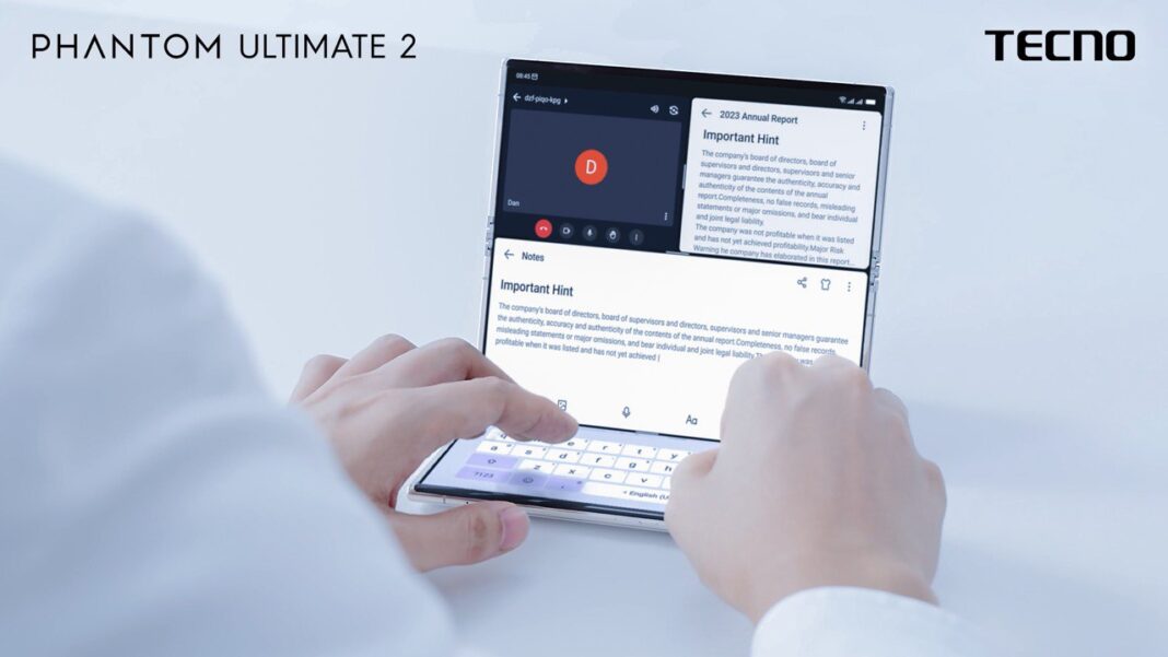 TECNO’s New Ultra-thin PHANTOM ULTIMATE 2 Tri-Fold Concept Opens Up a World of Big Experiences