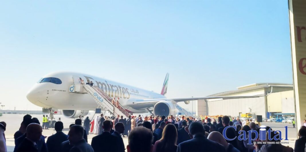 Emirates unveils its first Airbus A350 Aircraft at Exclusive Dubai Event