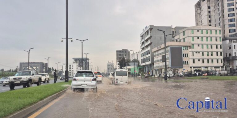 Flooded Addis