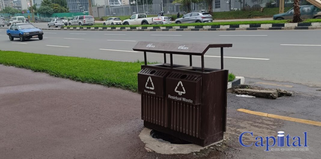 in the middle of a bike lane