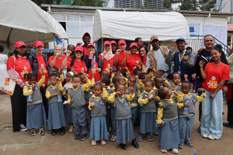 Rotary Joins Ethiopia’s Nationwide Push to Vaccinate Over 17 Million Children Against Polio