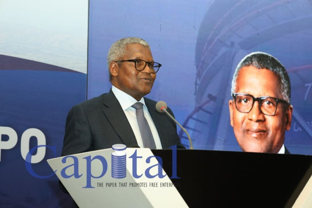 Ethiopia sets 10 million birr net worth requirement for Dangote refinery share purchases
